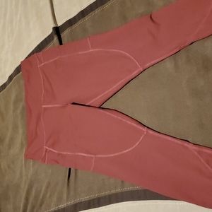 Rust colored zyia light n tight leggings